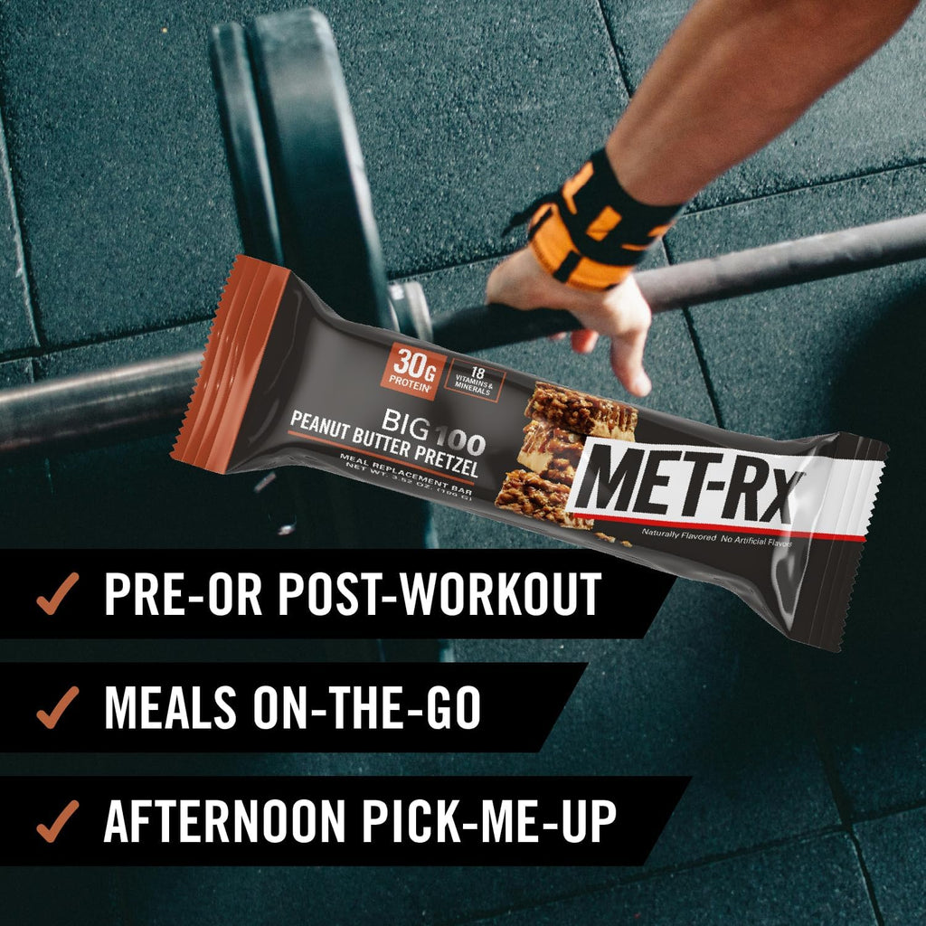 ألواح بروتين MET-Rx Big 100، 100 غرام، (عبوة من 9 قطع) 