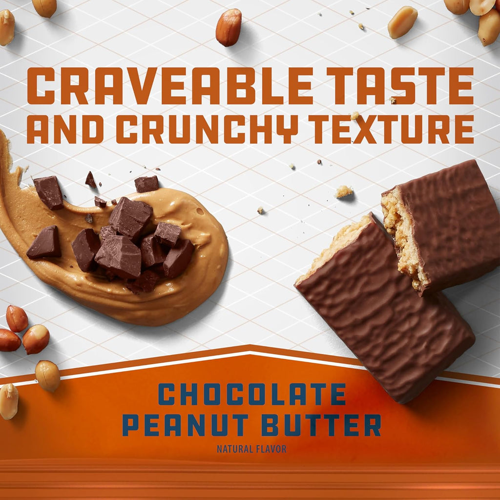 بار بروتين كليف بيلدرز - زبدة الفول السوداني بالشوكولاتة - 20 غرام بروتين نباتي - 2.4 أونصة (12 بار) 