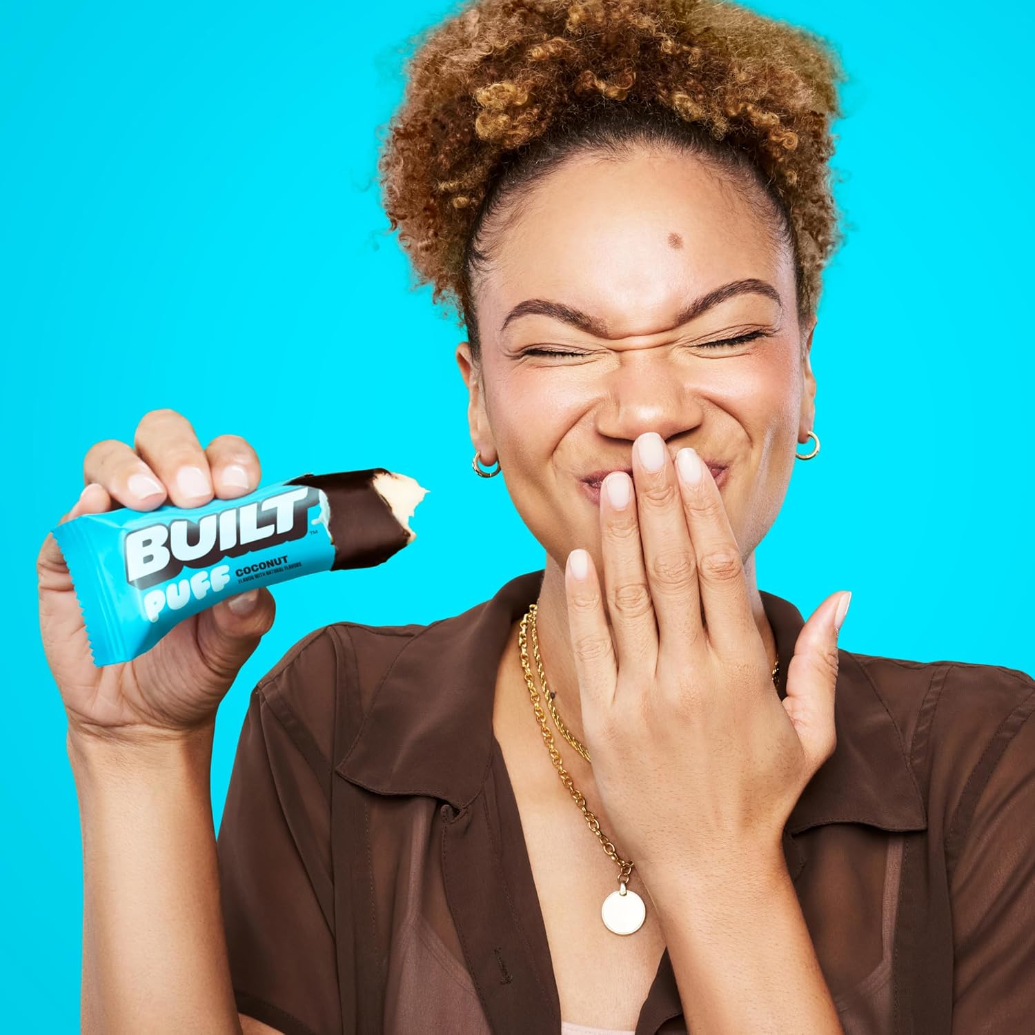 بار مدمج، ألواح بروتين منفوخة، 17 جرام من البروتين، 140 سعرة حرارية فقط، 6 جرام سكر، كولاجين، خالية من الغلوتين، 12 قطعة 