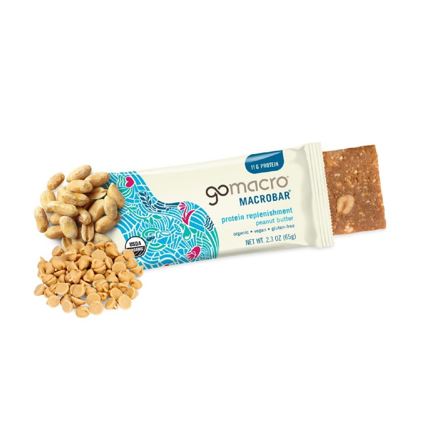 أشرطة بروتين نباتية عضوية من GoMacro MacroBar، 11 جرامًا من البروتين النباتي، 280 سعرًا حراريًا (2.3 أونصة، 12 قطعة) 