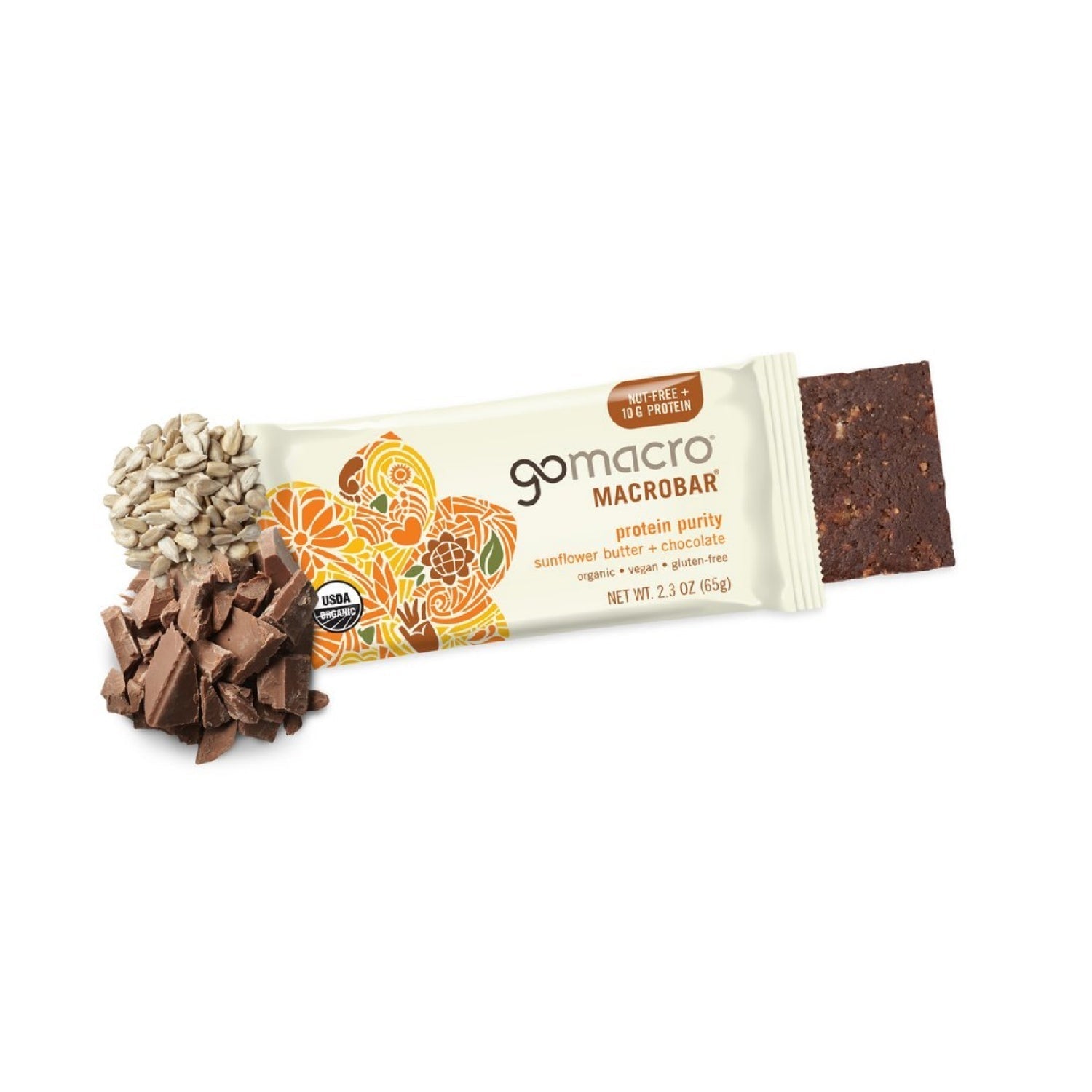 أشرطة بروتين نباتية عضوية من GoMacro MacroBar، 11 جرامًا من البروتين النباتي، 280 سعرًا حراريًا (2.3 أونصة، 12 قطعة) 