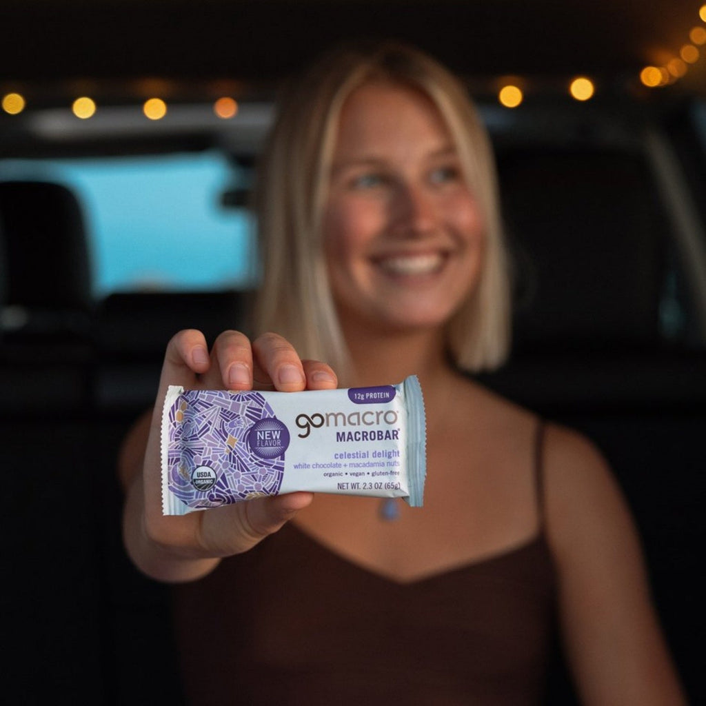 أشرطة بروتين نباتية عضوية من GoMacro MacroBar، 11 جرامًا من البروتين النباتي، 280 سعرًا حراريًا (2.3 أونصة، 12 قطعة) 